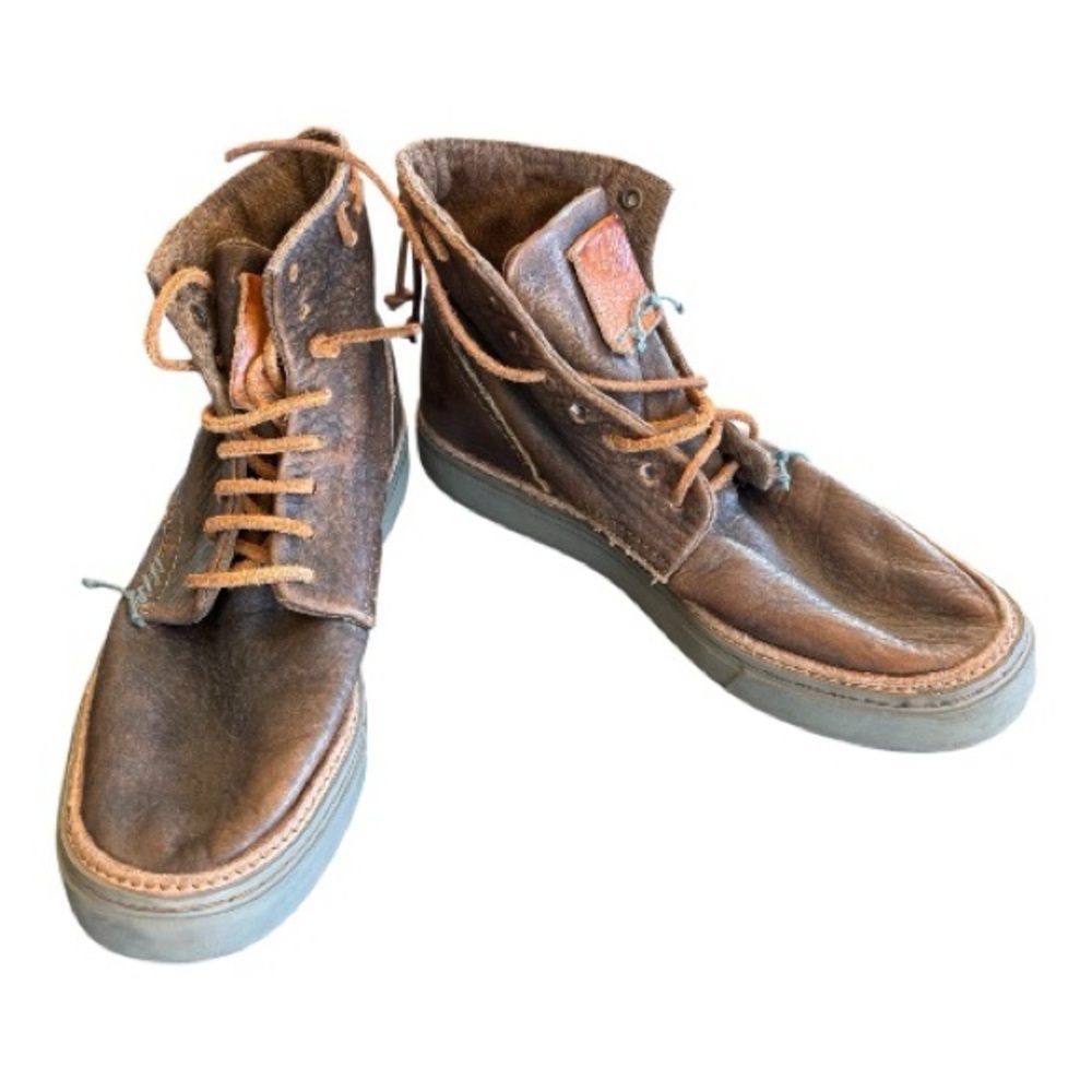 SATORISAN Men's Hida Spitfire Stone
Brown Shabby Leather Boot. - Picture 5 of 13